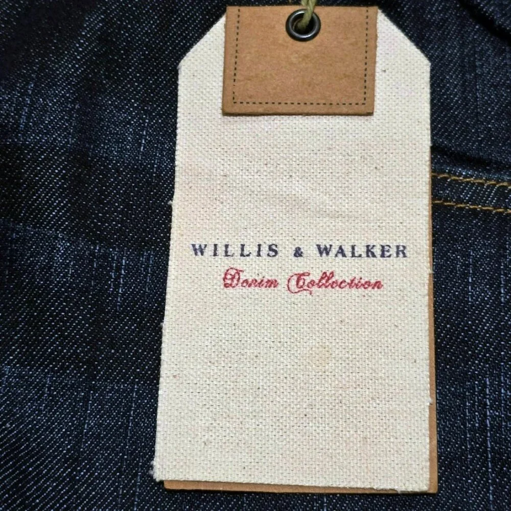 Nwt Willis & Walker Sz 42* Big & Tall Relaxed Fit Dark Wash Jeans USA Made 43x39